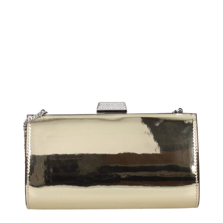 Jimmy Choo златиста кожена клъч чанта - Image 3