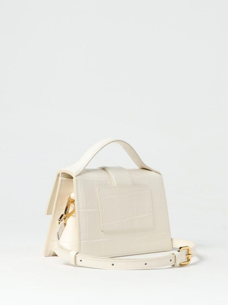 Jacquemus дамска чанта Le Grand Bambino Cocco в цвят слонова кост - Image 2