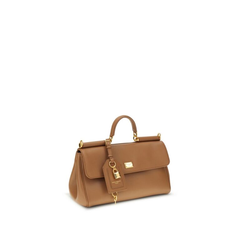 Dolce & Gabbana бежова кожена чанта за рамо Bos Taurus - Image 2