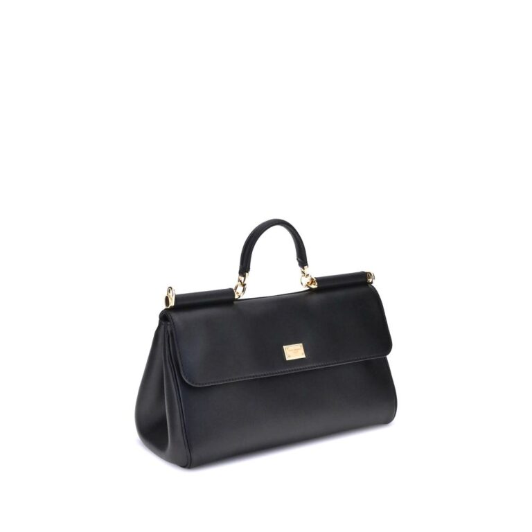 Dolce & Gabbana черна кожена чанта за рамо Bos Taurus - Image 2