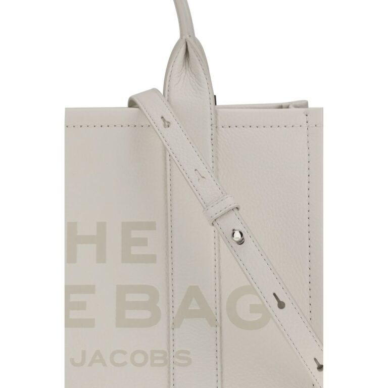 Marc Jacobs бяла дамска чанта от телешка кожа Bos Taurus - Image 4