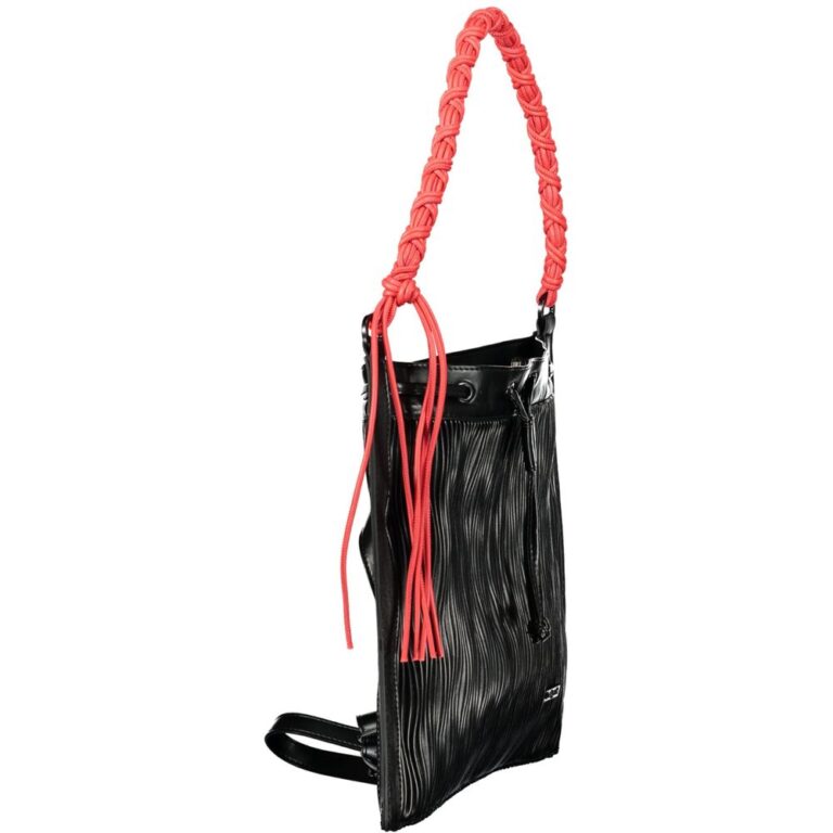 Desigual черна дамска раница от полиуретан - Image 3