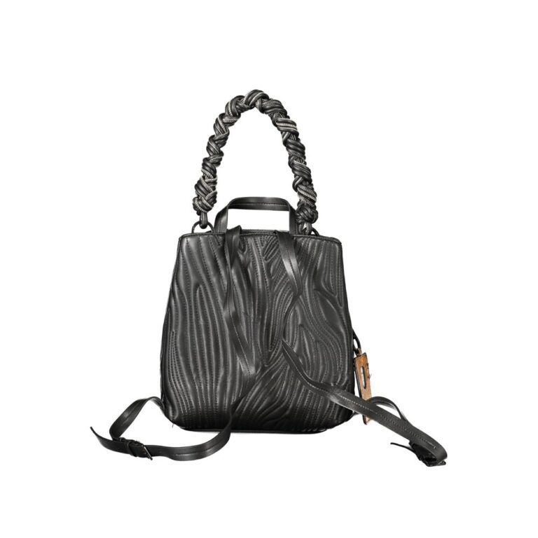 Desigual черна мини раница от полиуретан за жени - Image 2
