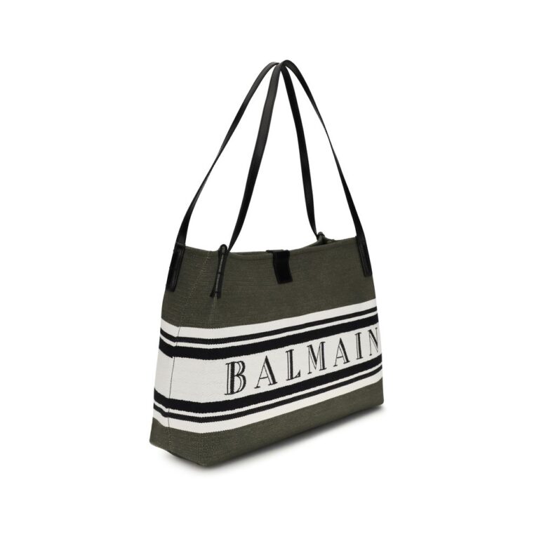 Balmain черна памучна чанта за рамо - Image 2