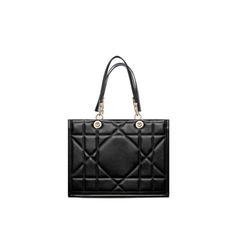 Dior черна кожена тоут чанта
