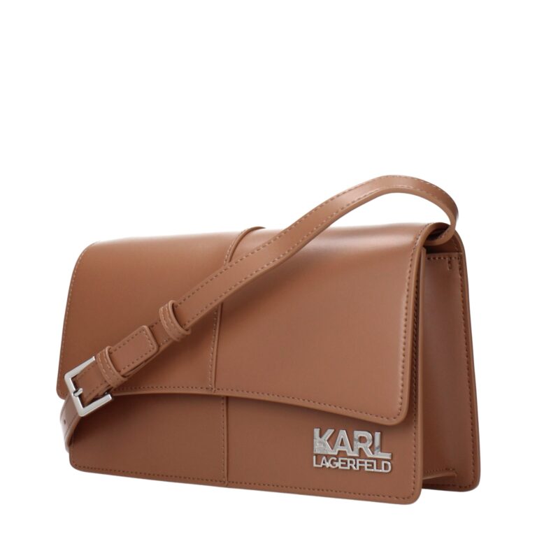 Karl Lagerfeld кафява полиетиленова чанта през тялото - Image 2