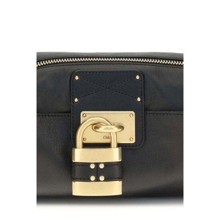 Chloé черна кожена чанта за рамо - Image 4