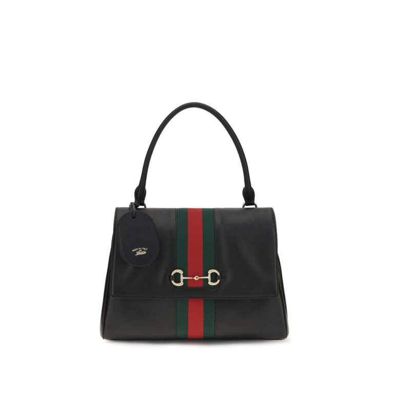 Gucci черна кожена дамска чанта