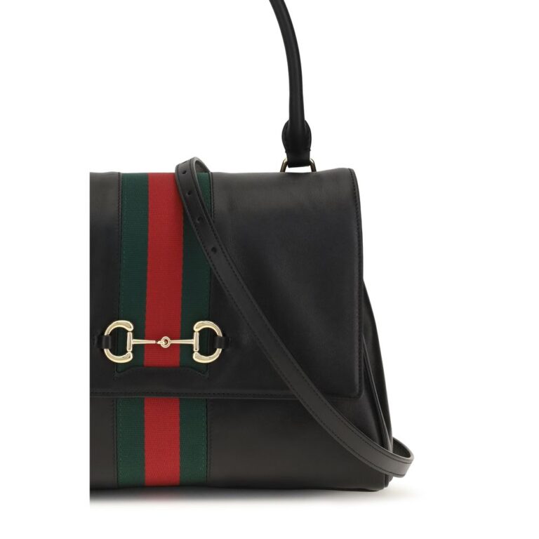 Gucci черна кожена дамска чанта - Image 4