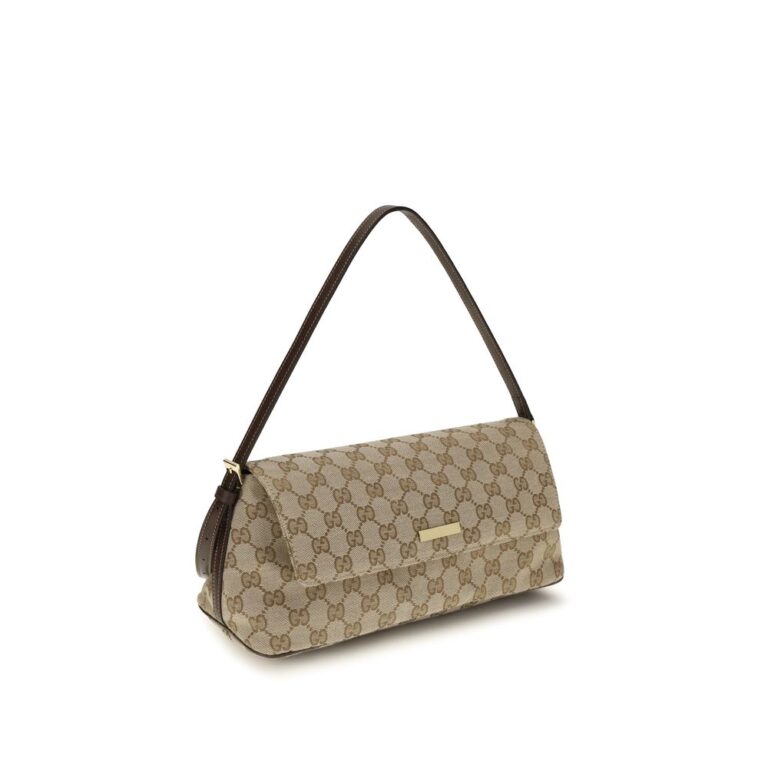 Gucci кафява текстилна дамска чанта - Image 2
