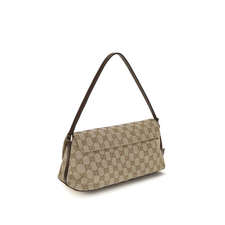 Gucci кафява текстилна дамска чанта - Image 3