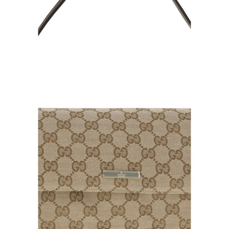 Gucci кафява текстилна дамска чанта - Image 4