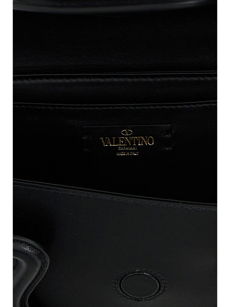 Valentino Garavani черна кожена чанта за рамо - Image 4