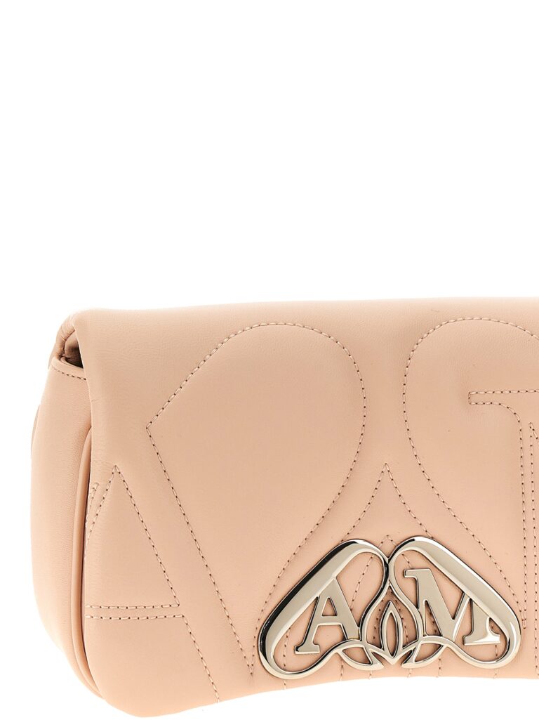Alexander McQueen бежова кожена чанта през тялото - Image 3