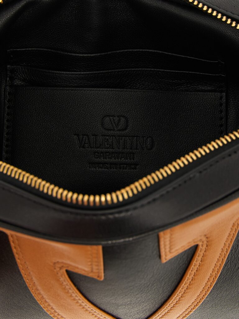 Valentino Garavani кафява кожена чанта през тялото - Image 5