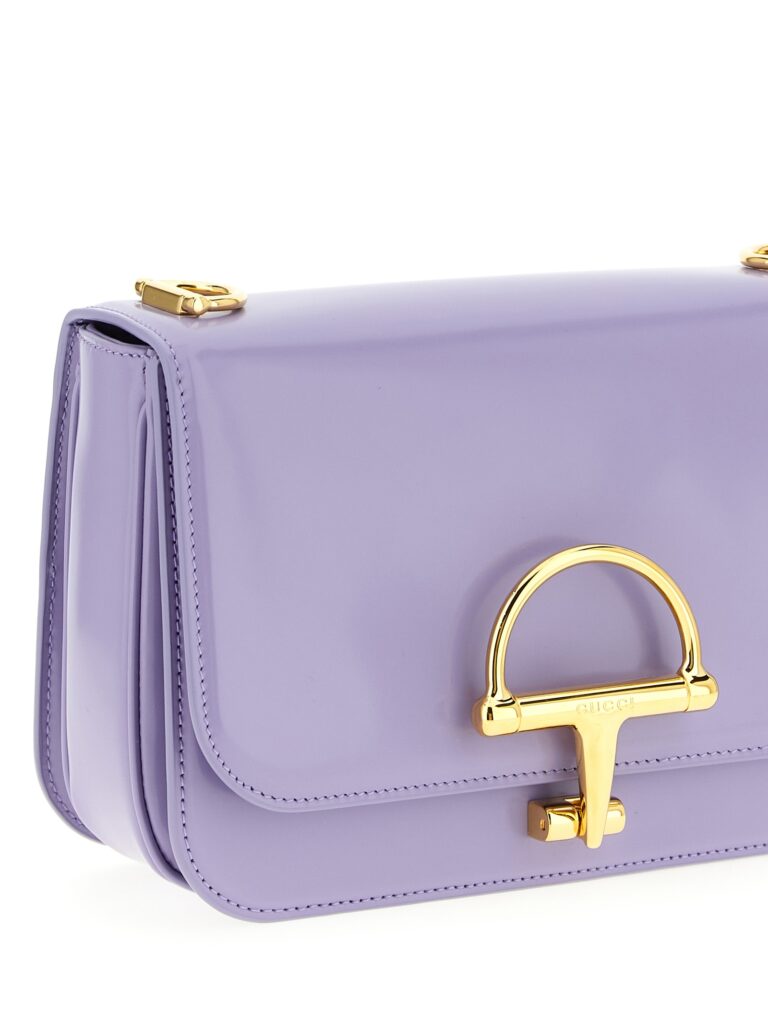Gucci лилава кожена чанта за рамо - Image 3