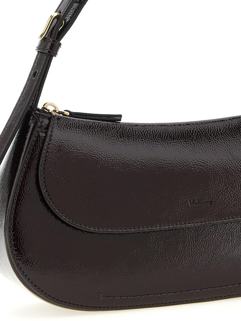 Mulberry лилава кожена чанта за рамо - Image 3
