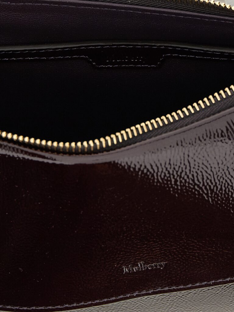 Mulberry лилава кожена чанта за рамо - Image 4