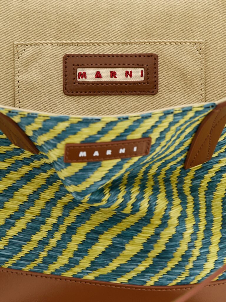 Marni двуцветна тоут чанта от полиамид - Image 4