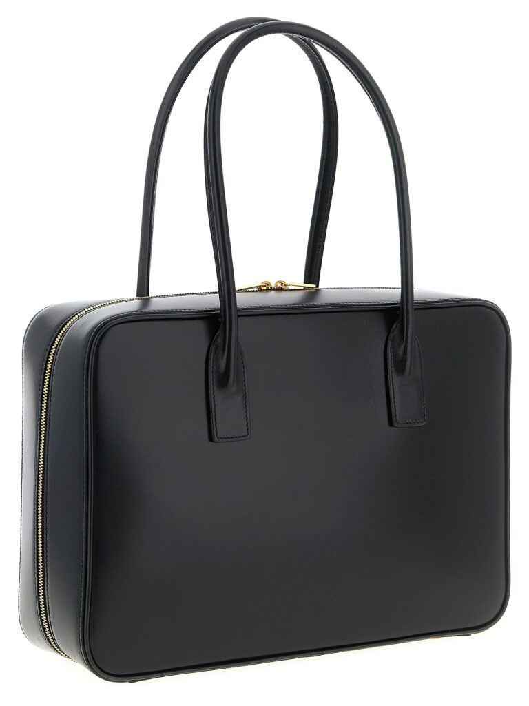 Saint Laurent черна кожена чанта за рамо - Image 2