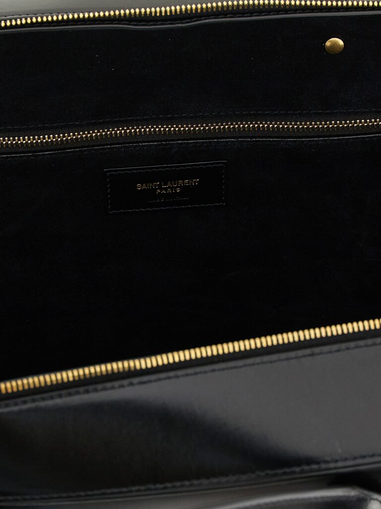 Saint Laurent черна кожена чанта за рамо - Image 4