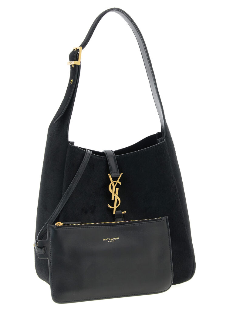 Saint Laurent черна кожена чанта за рамо - Image 3