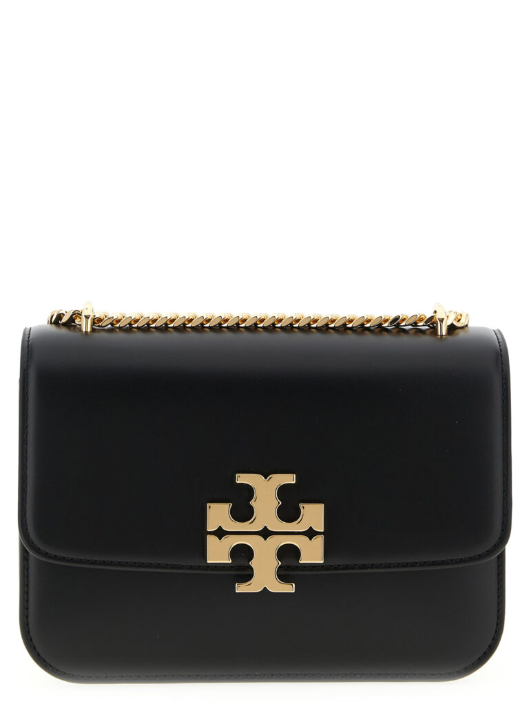 Tory Burch черна кожена чанта през тялото