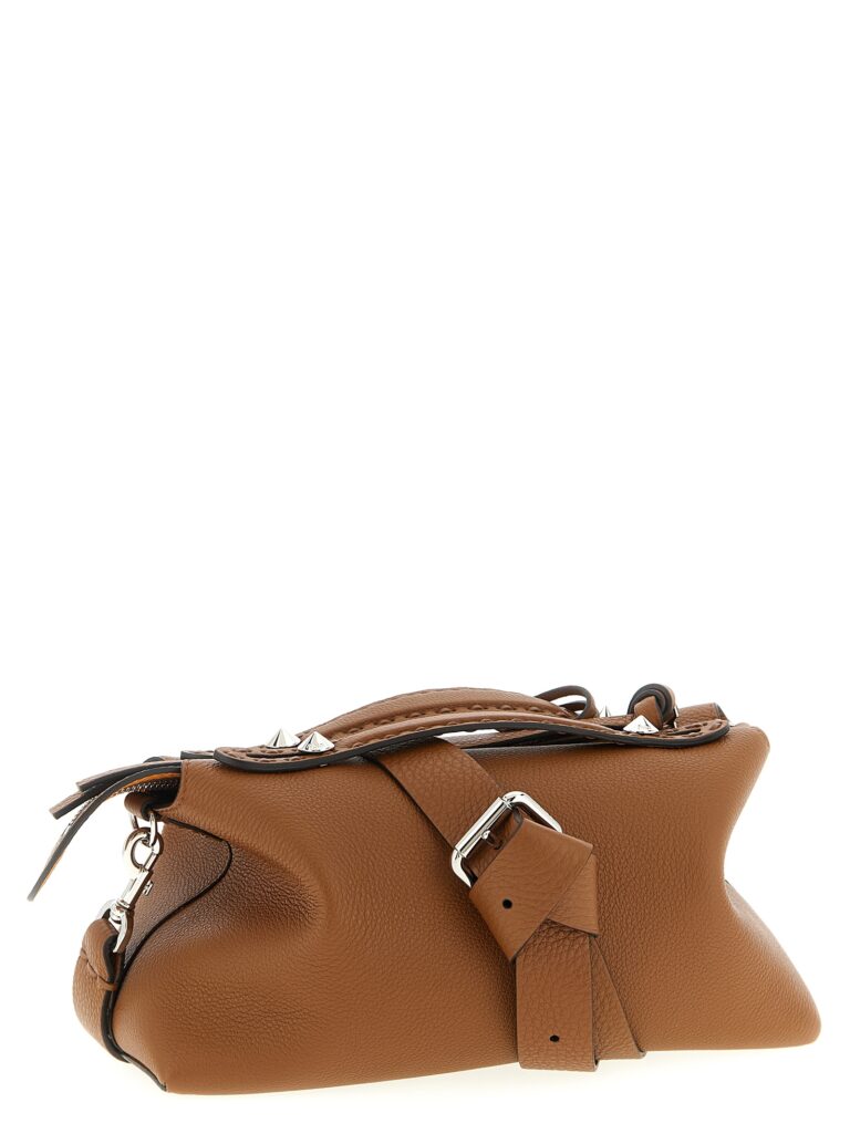 Fendi кафява кожена дамска чанта - Image 2