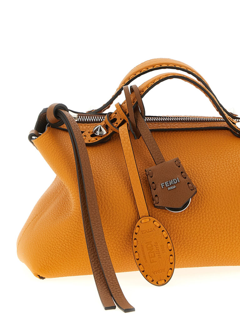 Fendi кафява кожена дамска чанта - Image 3