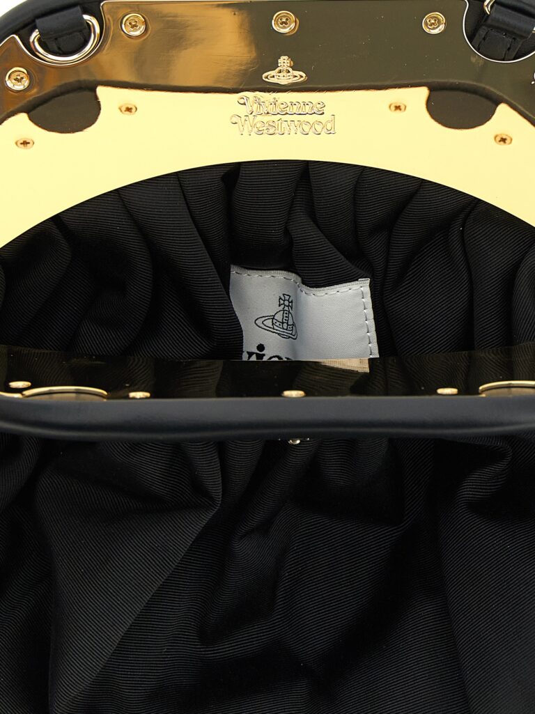 Vivienne Westwood черна клъч чанта от вискоза - Image 4