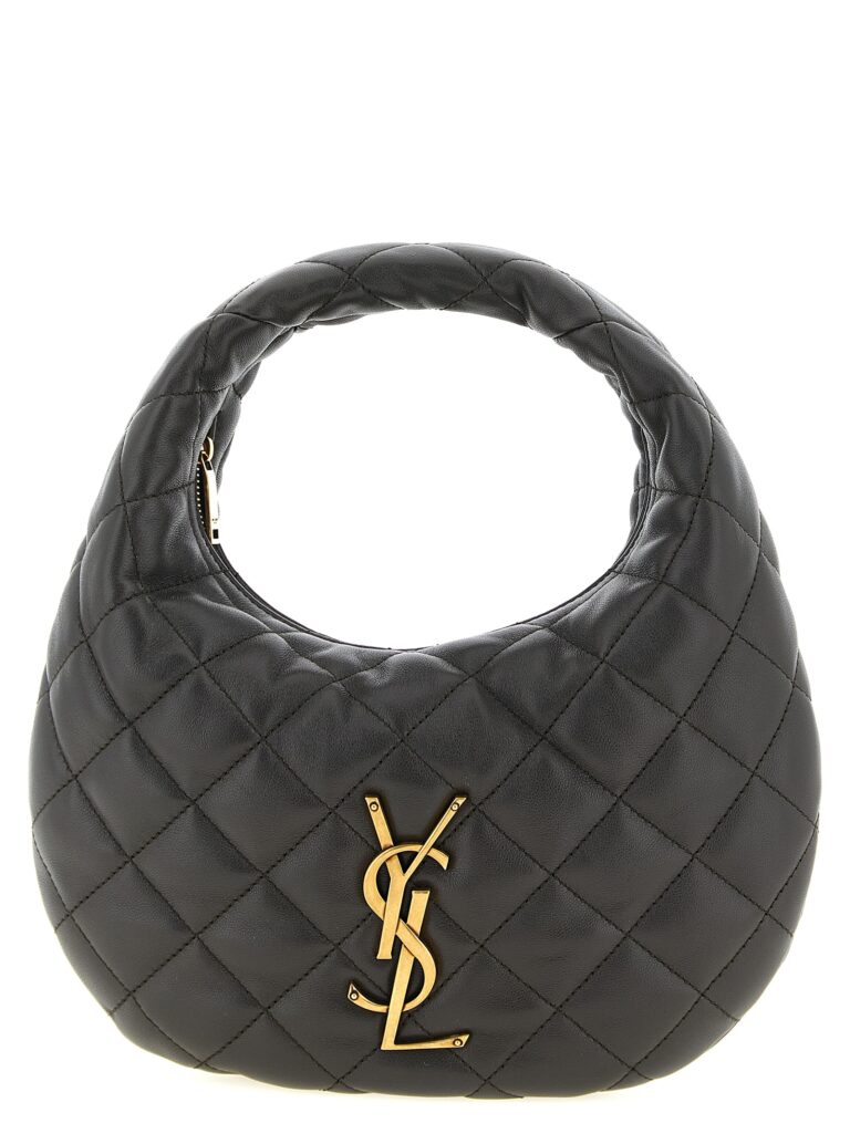 Saint Laurent кафява кожена дамска чанта