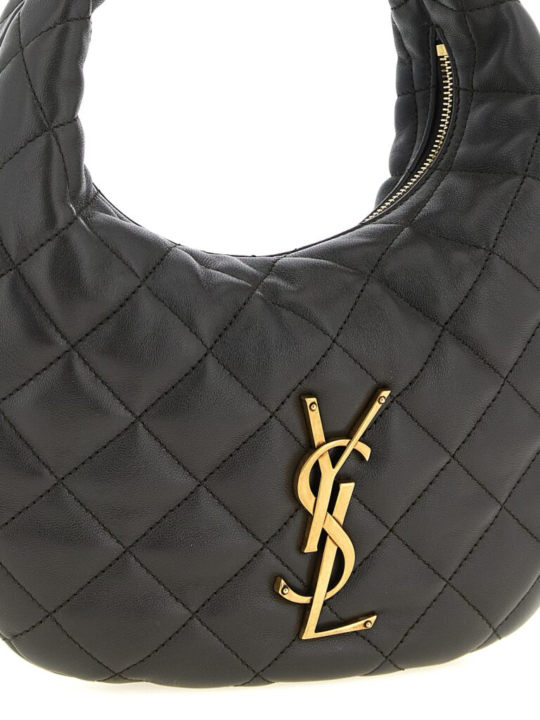 Saint Laurent кафява кожена дамска чанта - Image 3