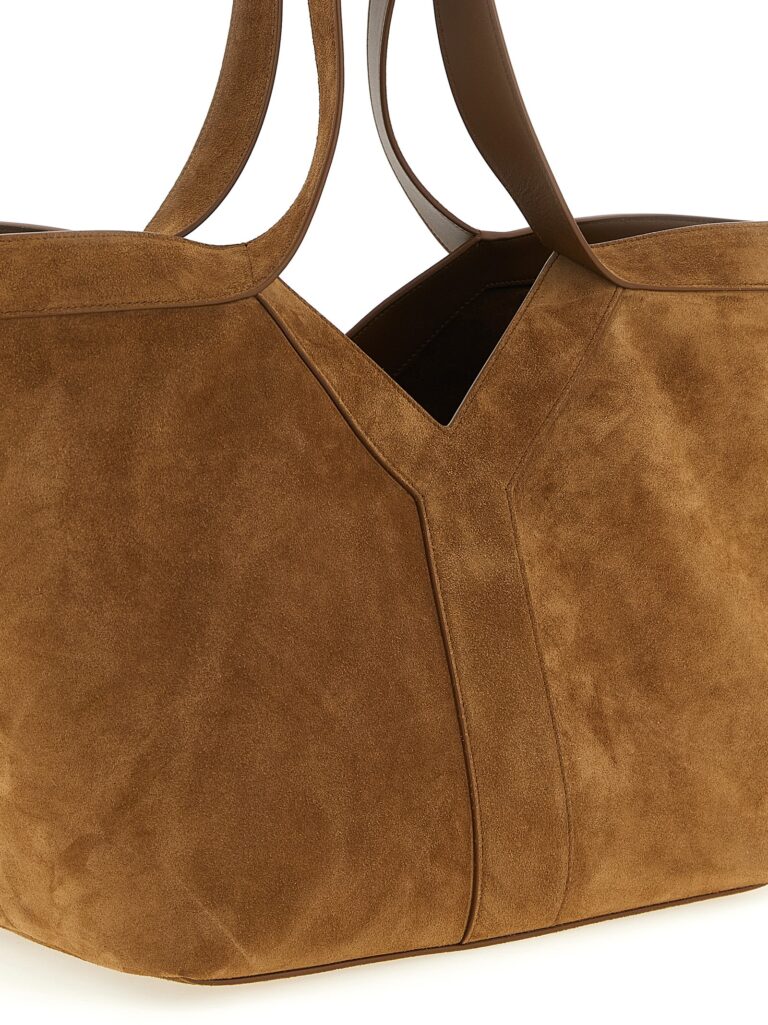 Saint Laurent кафява кожена тоут чанта - Image 3
