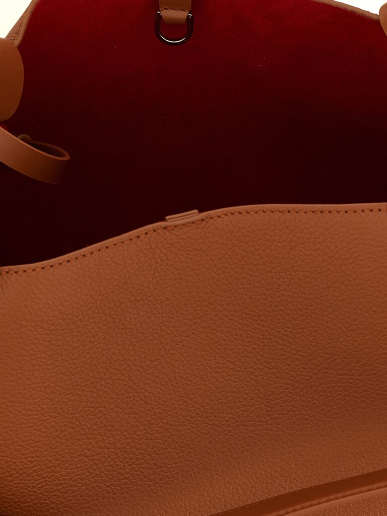 Christian Louboutin кафява кожена тоут чанта - Image 4