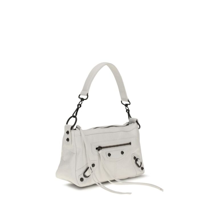 Balenciaga бяла кожена чанта за рамо Ovis Aries - Image 2