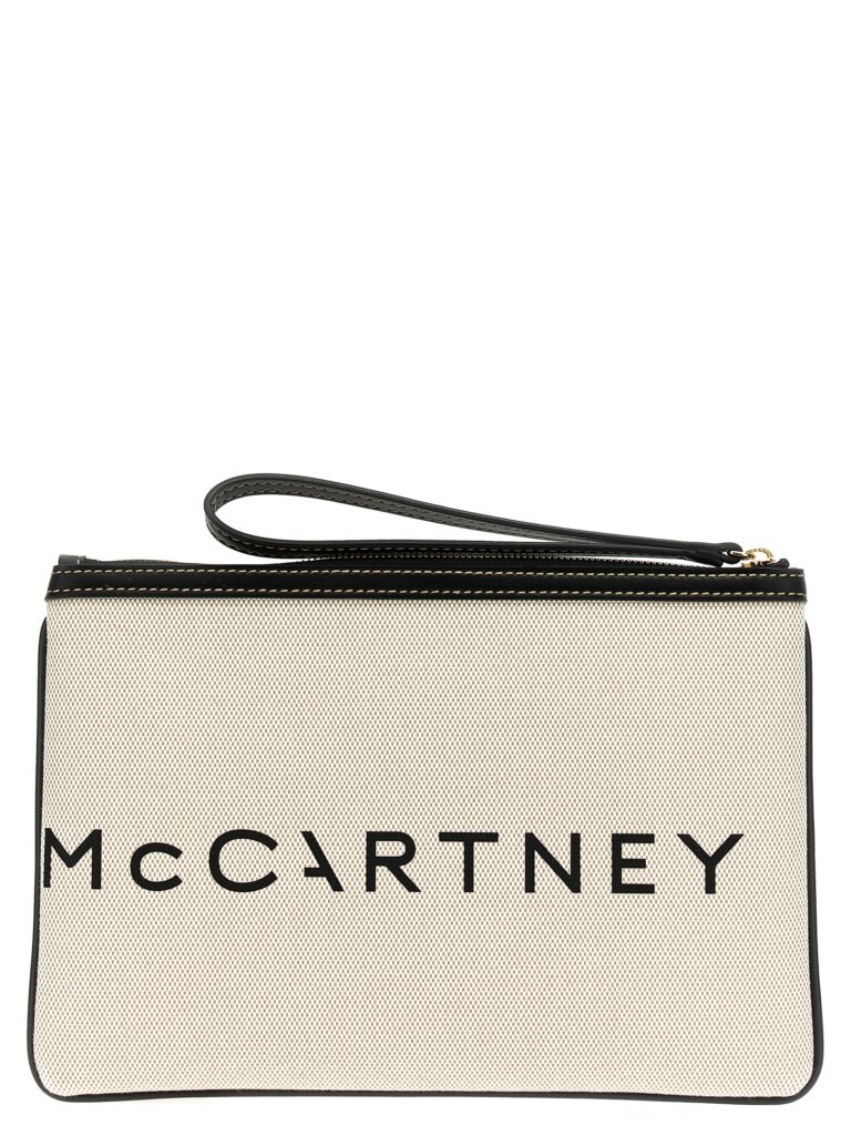 Stella McCartney бежова памучна клъч чанта - Image 2