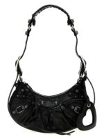 Balenciaga черна кожена чанта през тялото