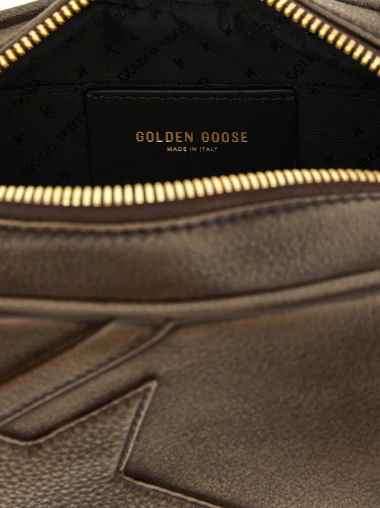 Golden Goose кафява клъч чанта от телешка кожа - Image 4