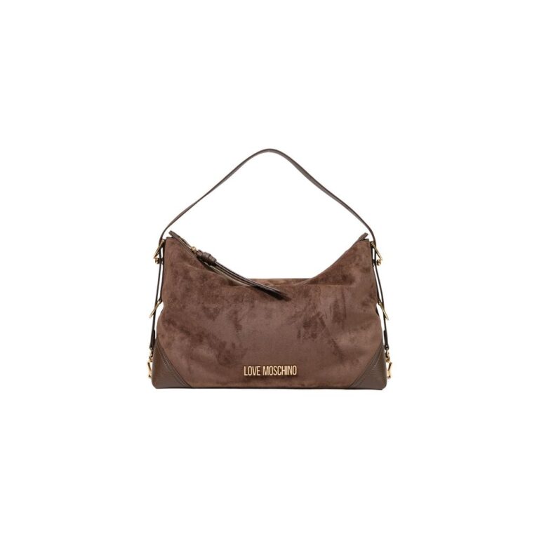 Love Moschino кафява полиестерна дамска чанта