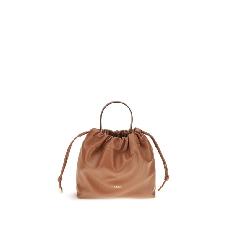 Chloé кафява кожена чанта за рамо