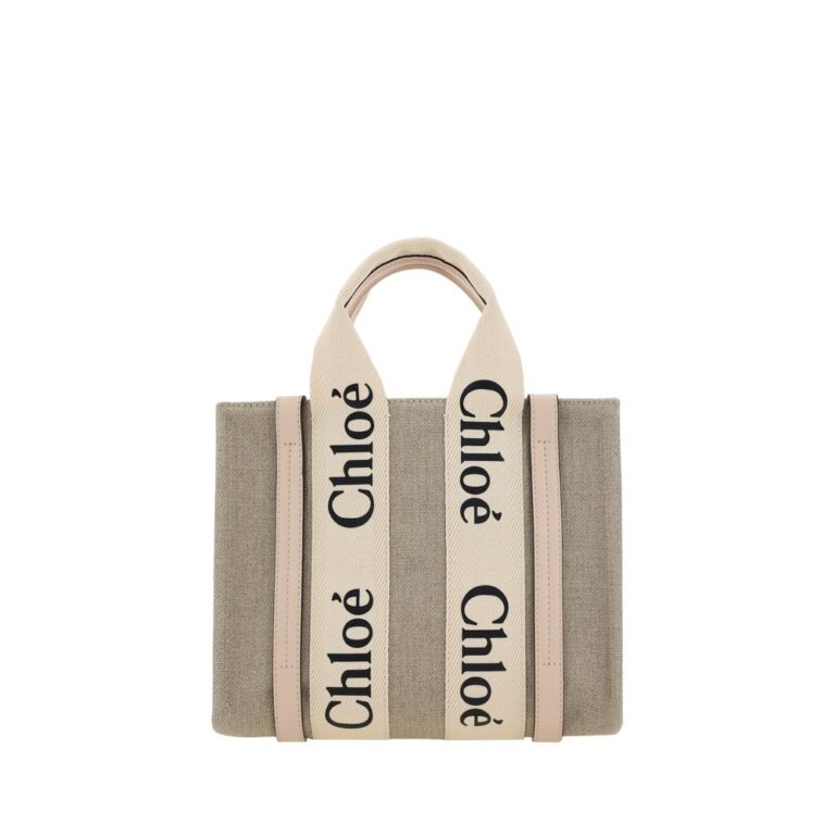 Chloé кафява платнена дамска чанта