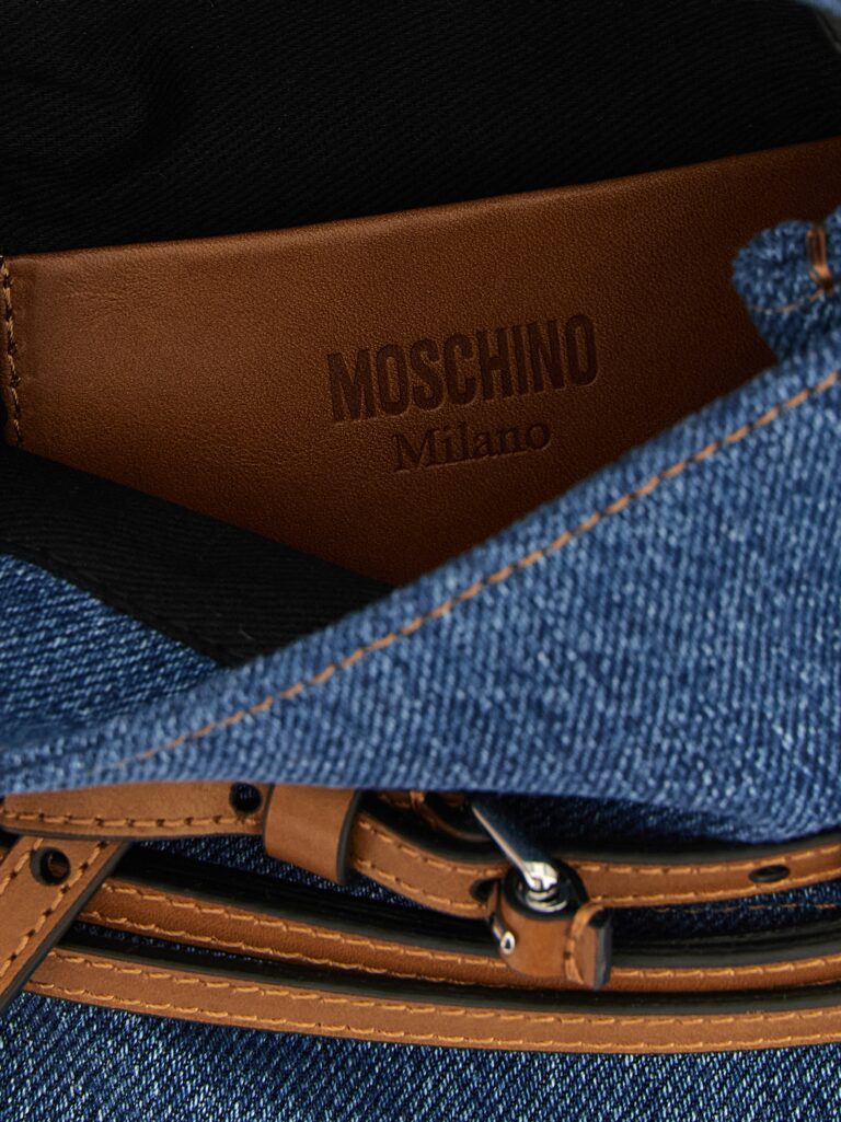 Moschino синя памучна дамска чанта - Image 4