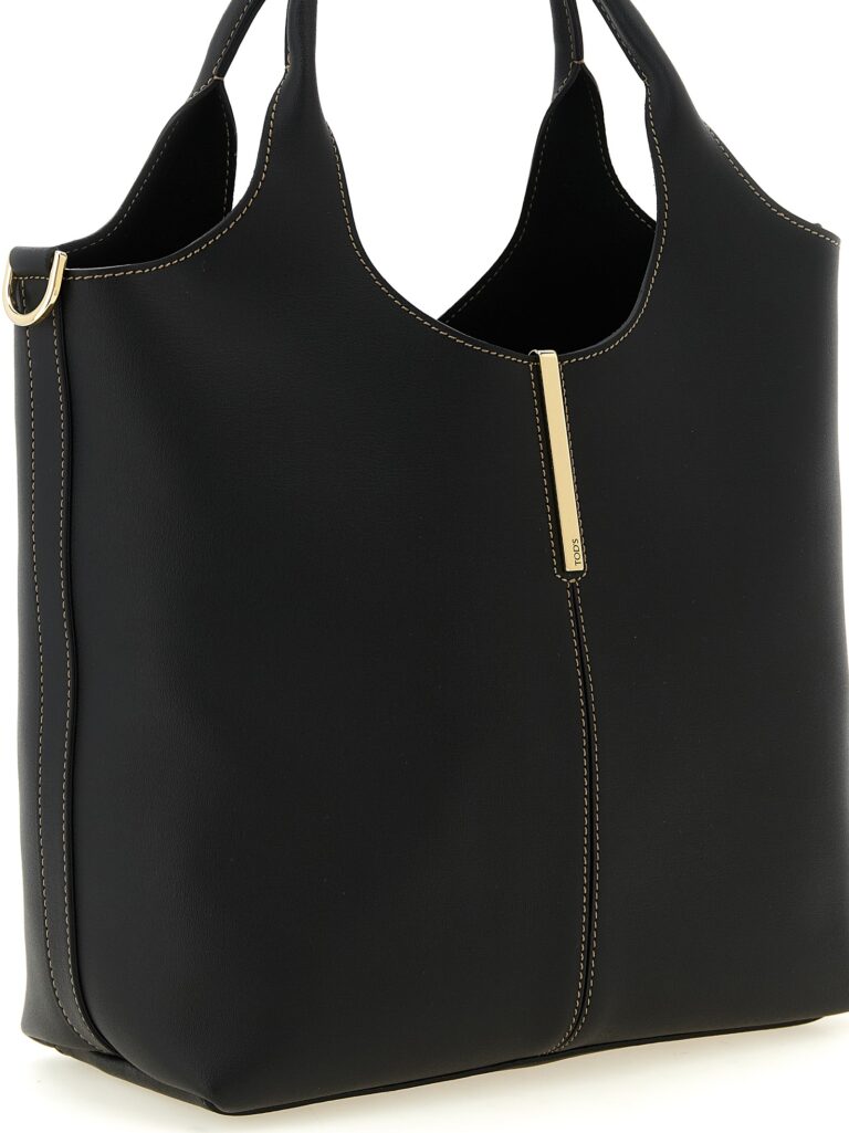 Tod's черна кожена тоут чанта - Image 3
