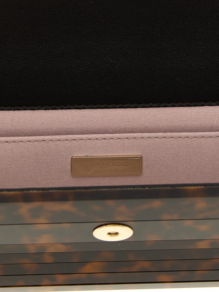 Jimmy Choo бежева клъч чанта от полиестер - Image 4