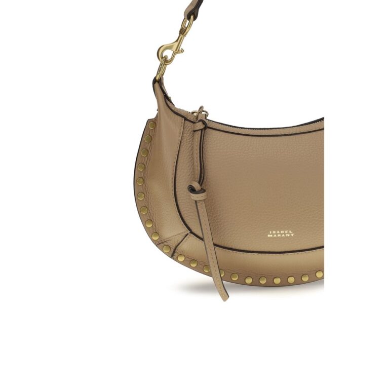 Isabel Marant бежева кожена чанта за рамо от телешка кожа Bos Taurus - Image 4
