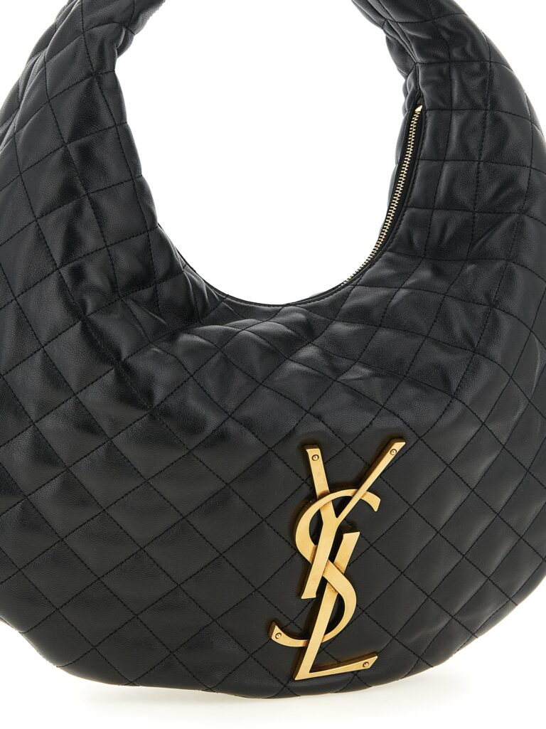 Saint Laurent черна кожена чанта за рамо - Image 3