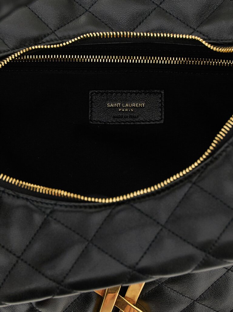 Saint Laurent черна кожена чанта за рамо - Image 4