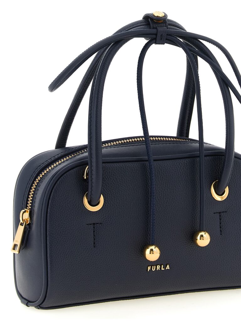 Furla синя кожена дамска чанта - Image 3