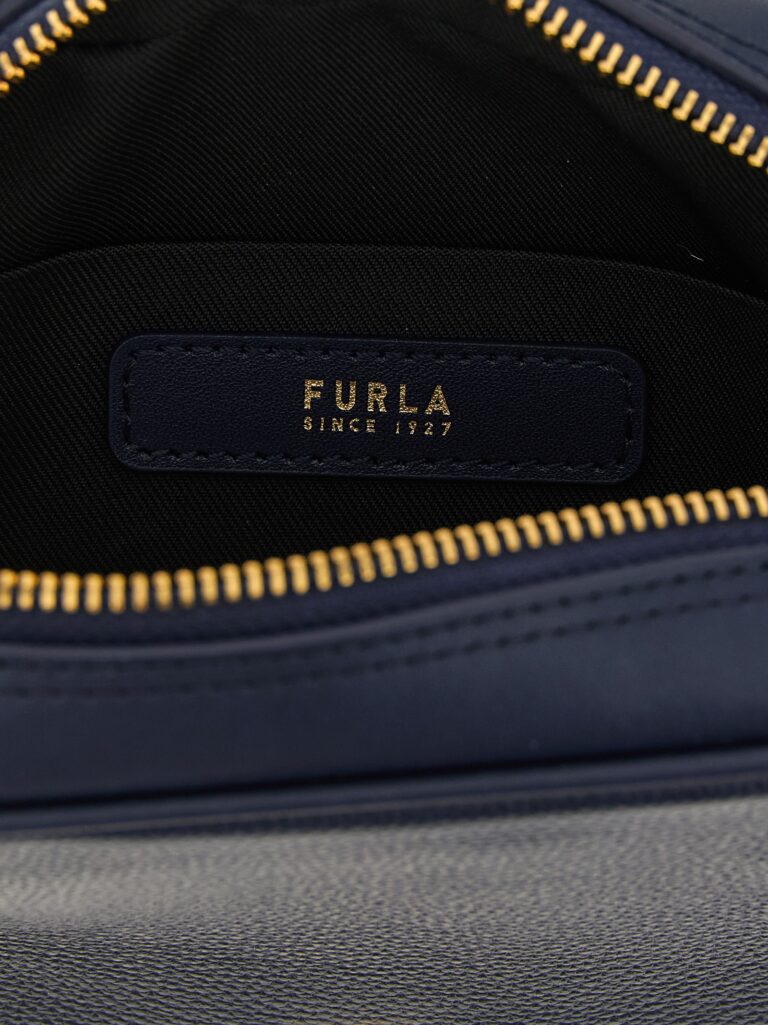 Furla синя кожена дамска чанта - Image 4