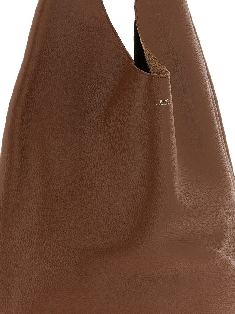 A.P.C. кафява кожена чанта за рамо - Image 3